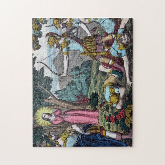 St. Philomena wordt neergeschoten met pijlen Legpuzzel (Verticaal)