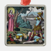 St. Philomena wordt neergeschoten met pijlen Metalen Ornament (Voorkant)