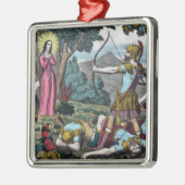 St. Philomena wordt neergeschoten met pijlen Metalen Ornament (Links)