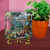 St. Philomena wordt neergeschoten met pijlen Tegeltje