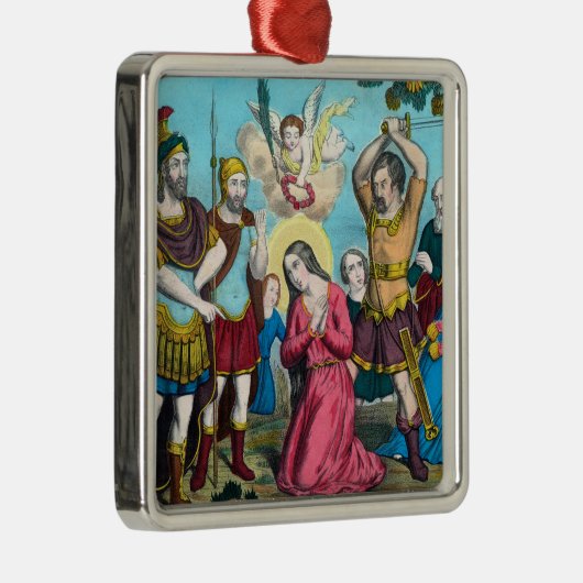 St. Philomena wordt onthoofd Metalen Ornament (Rechts)