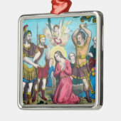 St. Philomena wordt onthoofd Metalen Ornament (Links)