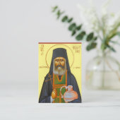 St. Philoumenos the New  Hieromartyr Prayer Card Plaatskaartje (Staand voorkant)