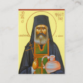 St. Philoumenos the New  Hieromartyr Prayer Card Plaatskaartje (Voorkant)