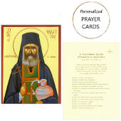 St. Philoumenos the New  Hieromartyr Prayer Card Plaatskaartje