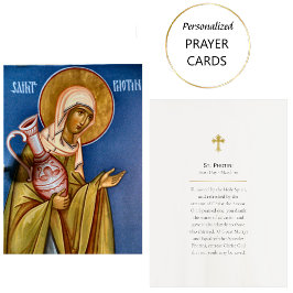 St. Photini Orthodox Christelijk Gebed Kaart Plaatskaartje