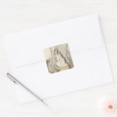 St Pierre Plateau Atlas Map Vierkante Sticker (Envelop)