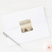 St Pierre Plateau Vierkante Sticker (Envelop)