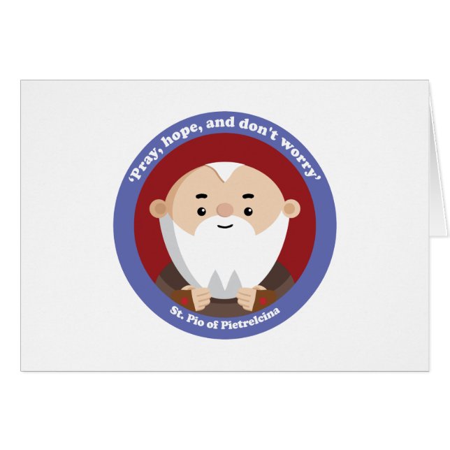 St. Pio van Pietrelcina (Voorkant Horizontaal)