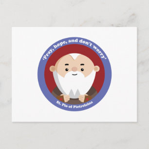 St. Pio van Pietrelcina Briefkaart