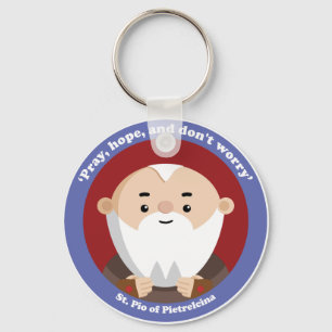 St. Pio van Pietrelcina Sleutelhanger