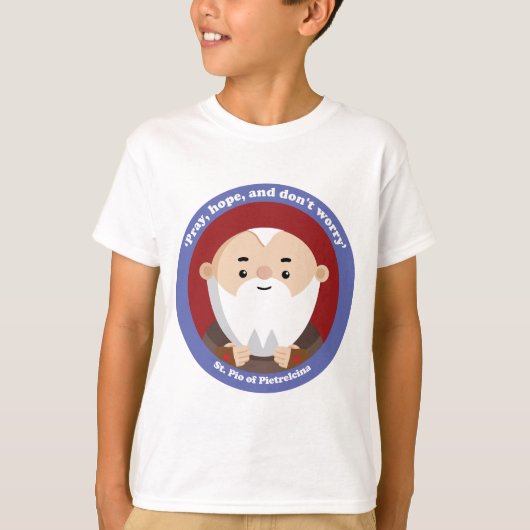 St. Pio van Pietrelcina T-shirt (Voorkant)