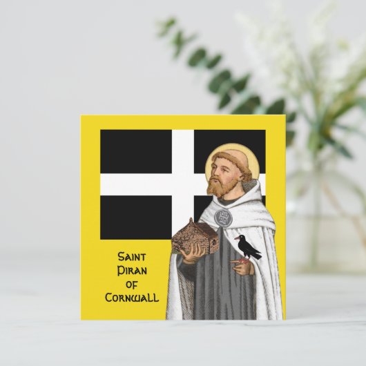 St. Piran of Cornwall (SAE 01) en Zijn vlag (Staand voorkant)