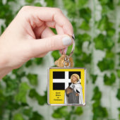 St. Piran of Cornwall (SAE 01) en Zijn vlag Sleutelhanger (Hand)