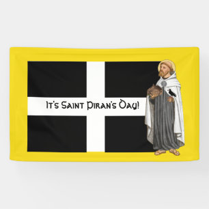 St. Piran of Cornwall (SAE 01) en Zijn vlag Spandoek