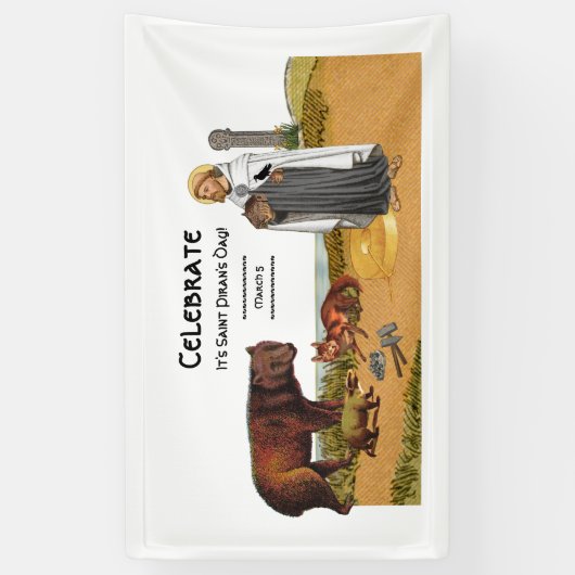 St. Piran of Cornwall (SAE 01) Spandoek (Verticaal)