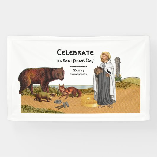 St. Piran of Cornwall (SAE 01) Spandoek (Horizontaal)