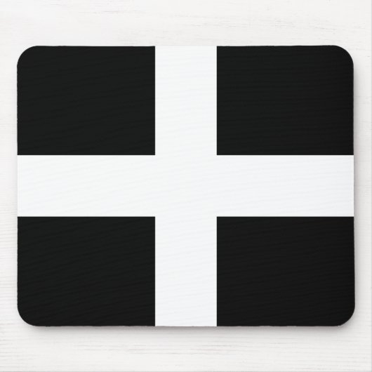 St. Piran’s flag / flag of Cornwall Muismat (Voorkant)