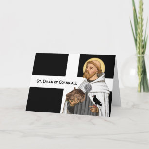 St. Piran van Cornwall (SAE 01) en zijn vlag Kaart