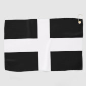 St. Piran vlag/vlag van Cornwall Golfhanddoek (Horizontaal)