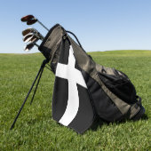 St. Piran vlag/vlag van Cornwall Golfhanddoek (Groen)