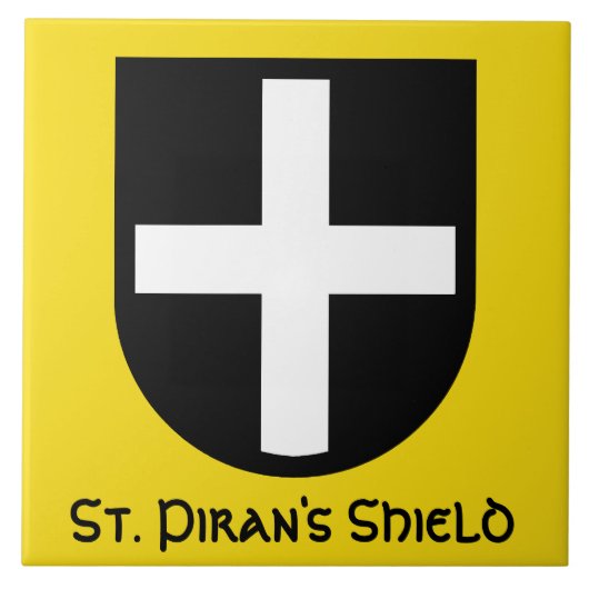 St. Piran's Schild Tegeltje (Voorkant)