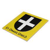 St. Piran's Schild Tegeltje (Zijkant)