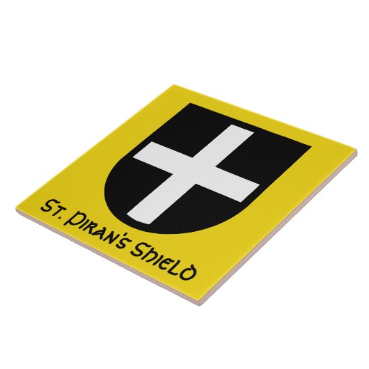 St. Piran's Shield Tegeltje (Zijkant)