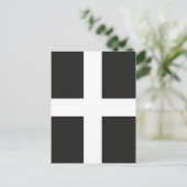 St. Pirans vlag Cornwall Kernow Briefkaart (Staand voorkant)