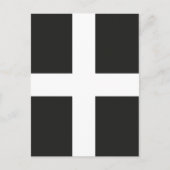 St. Pirans vlag Cornwall Kernow Briefkaart (Voorkant)