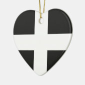 St. Pirans vlag Cornwall Kernow Keramisch Ornament (Links)