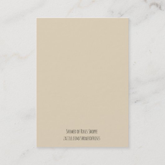 St. Pius X Communion Quote Rozen Heilige Kaart Visitekaartje (Achterkant)