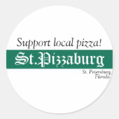 St. Pizzaburg inheemse Sticker (Voorkant)