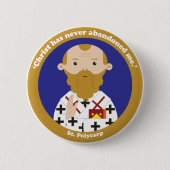 St. Polycarp Ronde Button 5,7 Cm (Voorkant)