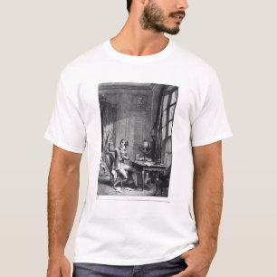 St. Preux die het portret van Julie ontvangt, T-shirt