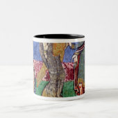 St. Radegund leidde voor Clothar I Tweekleurige Koffiemok (Center)