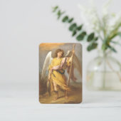 St. Rafaël de Aartsengel Gebed Kaart Visitekaartje (Staand voorkant)