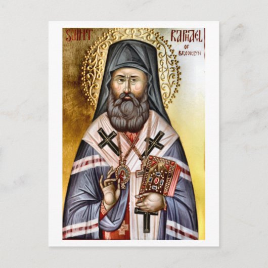 St. Rafaël van Brooklyn Orthodox Christelijk Icon Briefkaart (Voorkant)