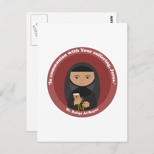 St. Rafqa Al-Rayes Briefkaart (Voorkant / Achterkant)