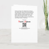 St Raphael de Archangel (M12) Blank Wenskaart Kaart (Achterkant)