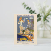 St Raphaël France Vintage Poster 1930 Briefkaart (Staand voorkant)