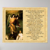 St. Raphael Prayer Poster (Voorkant)