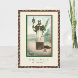 St. Raymond Nonnatus Religieuze Katholieke Prayer Kaart