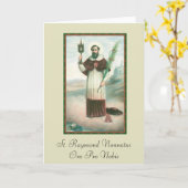 St. Raymond Nonnatus Wenskaart Kaart (Gele Bloem)
