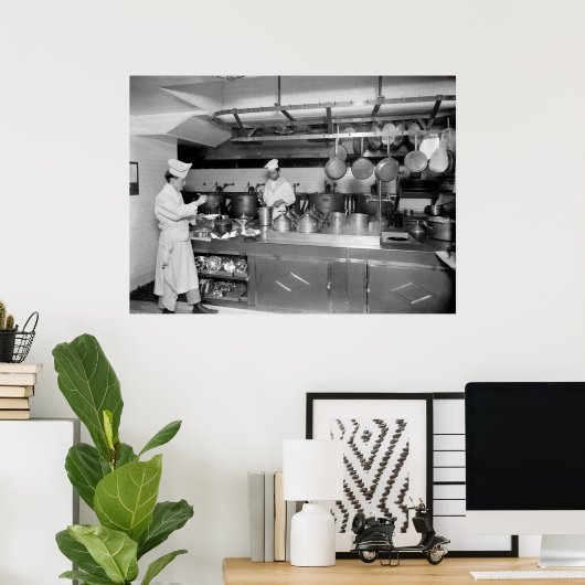 St. Regis Hotel Kitchen, begin jaren '00 Poster (Thuiskantoor)