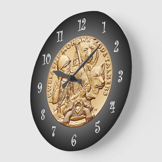 St. Regis Mohawk Tribe Code Talkers Bronzen Medail Grote Klok (Hoek)