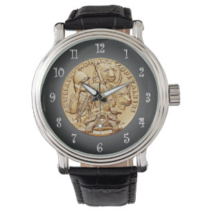 St. Regis Mohawk Tribe Code Talkers Bronzen Medail Horloge