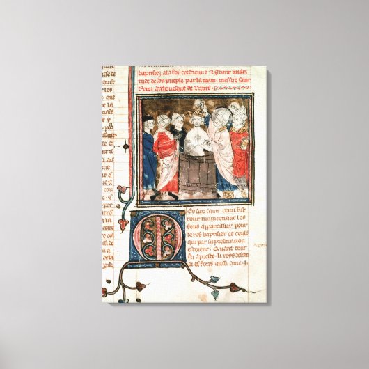 St. Remigius bisschop van Rheims Canvas Afdruk (Voorkant)