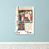 St. Remigius bisschop van Rheims Canvas Afdruk (Insitu (Houten vloer))