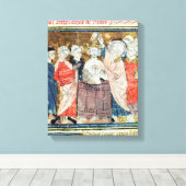 St. Remigius, bisschop van Rheims Canvas Afdruk (Insitu (Houten vloer))